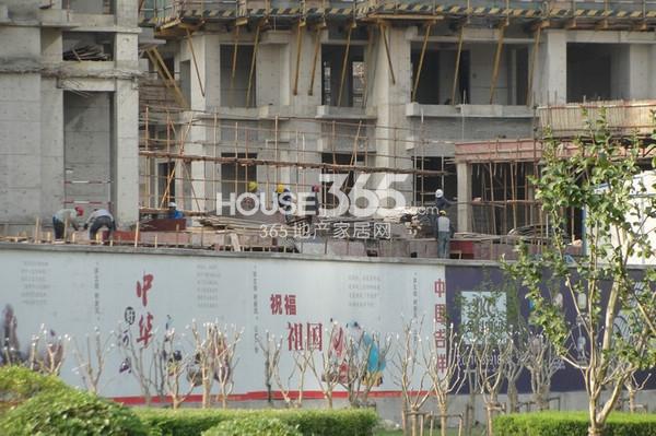 金科财富商业广场社区底商正在同步建设中(2014.5.8 摄)