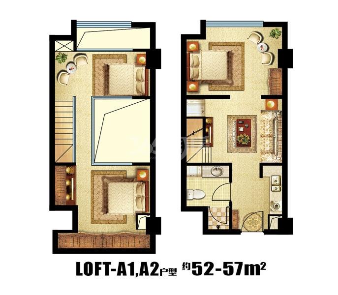loft公寓a户型