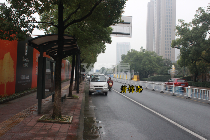 顺发旭辉国悦府周边萧棉路实景图 2015年11月摄