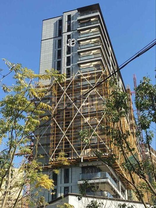 融创河滨之城东区1号楼施工进程图（2015.12）
