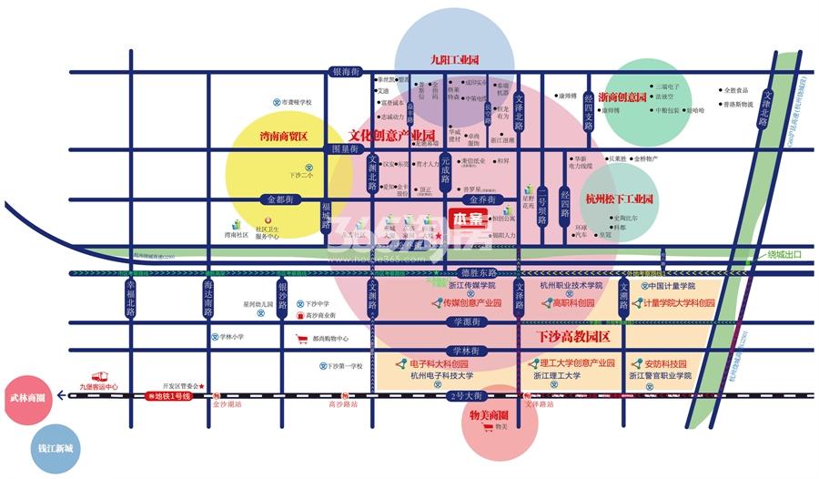 元成时代中心交通图