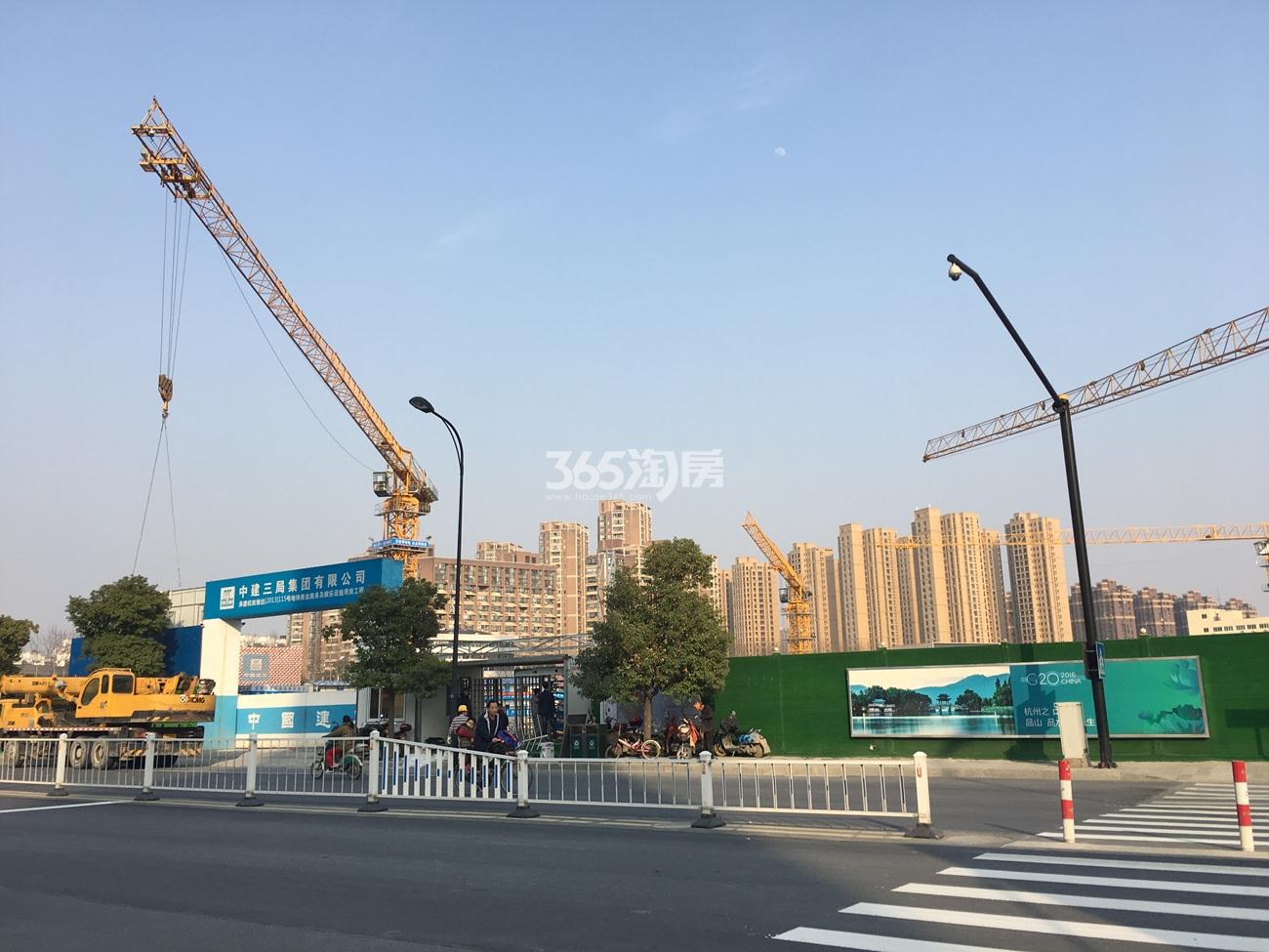 2017年3月杭州大悦城施工现场实景