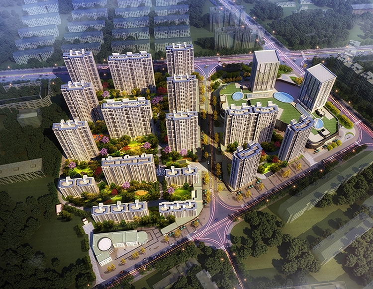 龙沁城鸟瞰图